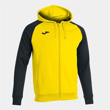 Joma Academy IV Full Zip Hooded Jacket - Yellow/Black