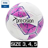 Precision Fusion FIFA Basic Training Football [NEW] White/Pink (3,4,5)