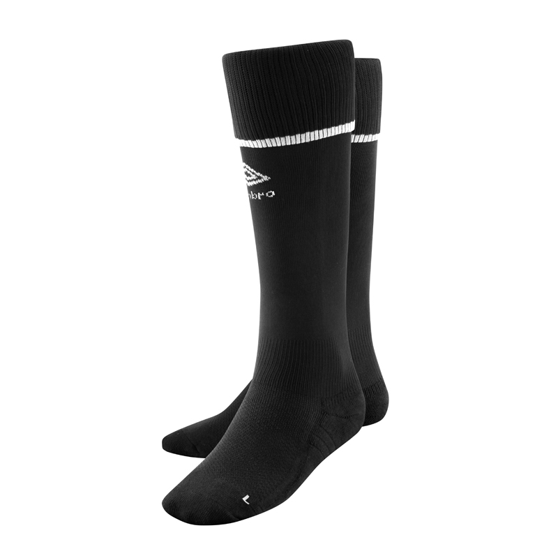 Pack of 4 Umbro Tipped Socks - Black/White - Euro Soccer Company