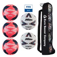 Mitre Matchday Football Tube Bundle (3 Mitre Impel One, 2 Mitre Ultimatch One) (3,4,5)