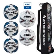 Mitre Matchday Pro Football Tube Bundle (3 Mitre Impel One, 2 Mitre Ultimatch Evo) (3,4,5)