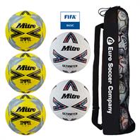 Mitre Matchday Pro Football Tube Bundle (3 Mitre Impel One - Yellow, 2 Mitre Ultimatch One) (5)